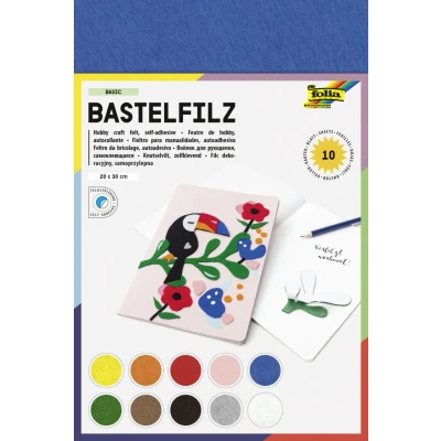 Abbildung von folia Bastelfilz farbsortiert