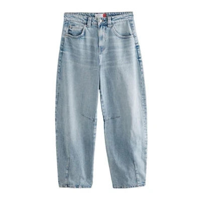Abbildung von Next Darted Barrel Jeans Relaxed Fit, Damen, Größe: 41xR, Bleach