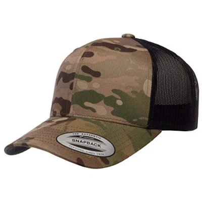 Abbildung von Yupoong Unisex Yp Classics Multicam Retro Trucker Cap Verschluss, Multikamera, Einheitsgröße