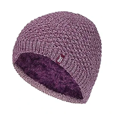 Abbildung von HEAT HOLDERS Damen Winter Warm Strick Beanie/Mütze mit Fleecefutter (One Size, Rose (Nora))