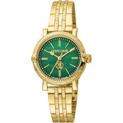 Abbildung von Roberto Cavalli Damen Analog Quarz Uhr mit Edelstahl Armband RV1L193M0061