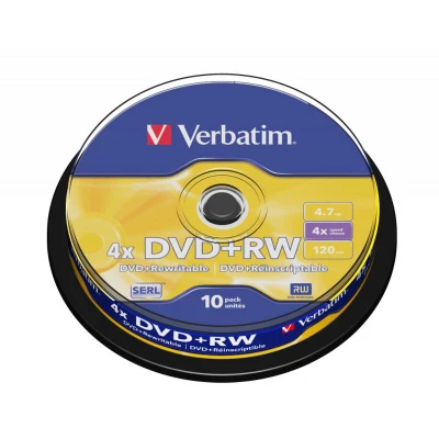 Abbildung von DVD+RW 4,7 GB VERBATIM 4x Cakebox 10 Stück