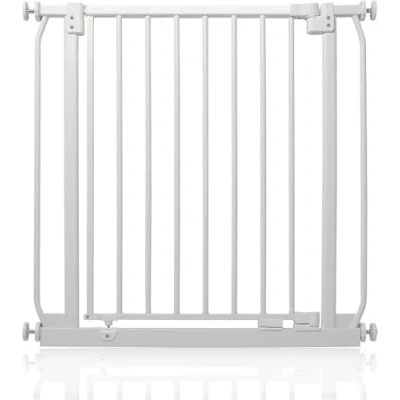 Abbildung von Safetots Elite Sicherheitsschutzgitter, 71cm 80cm, Mattweiß, Treppenschutzgitter mit Druckmontage, Sicherheitsbarriere, Einfache Installation