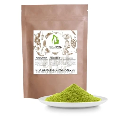 Abbildung von GreatVita Bio Gerstengras Pulver 400 g