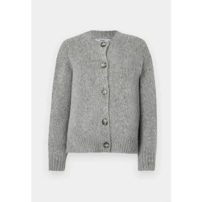 Abbildung von Marc O&#039;Polo Denim Cardigan LONG Sleeve CREW NECK Strickjacke, Damen, Größe: Large, Stone melange