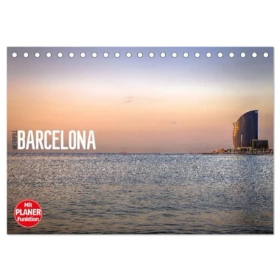 Abbildung von Metropole Barcelona (Tischkalender 2025 DIN A5 quer), CALVENDO Monatskalender: am Mittelmeer