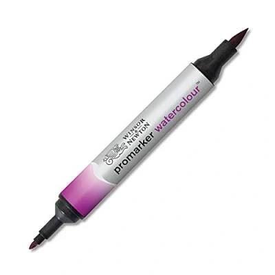 Abbildung von Winsor &amp; Newton 0201398 Aquarellmarker 2 Spitzen, Pinsel und feiner Spitze, lichtecht, hochpigmentierte Aquarellfarben für Kalligrafie, Zeichnungen Mauve