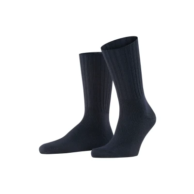 Abbildung von FALKE Herren Socken Nelson M SO Wolle einfarbig 1 Paar, Blau (Dark Navy 6370), 47 50