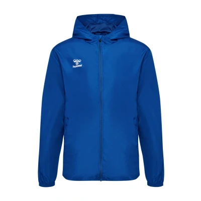 Abbildung von Hummel Essential Allweather Regenjacke / wasserabweisende Jacke, Herren, Größe: XXL, True blue