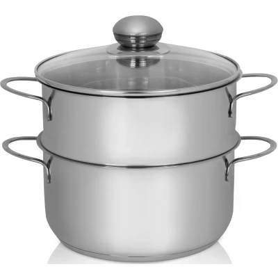 Abbildung von Krüger Dampfgartopf, Edelstahl, (1 tlg.), Dampfkochtopf, Induktion