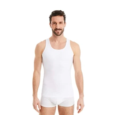 Abbildung von FINN Design Kompressions Shirt ÄRMELLOS Shapewear, Herren, Größe: Small, Weiß