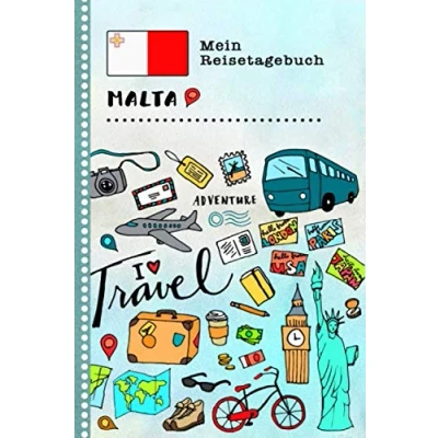 Abbildung von Malta Mein Reisetagebuch: Kinder Reise Aktivitätsbuch zum Ausfüllen, Eintragen, Malen, Einkleben A5 Ferien unterwegs Tagebuch Selberschreiben Urlaubstagebuch Journal für Mädchen, Jungen