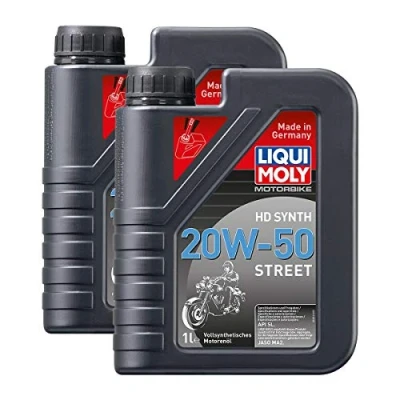 Abbildung von 2x LIQUI MOLY 3816 Harley Davidson Motorbike HD Synth Street Motorenöl 20W 50 1