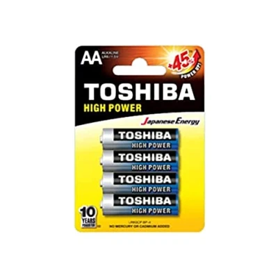 Abbildung von TOSHIBA LR6GCP BP 4 DOMÃ‰STICA BATERÍA DE EINEN Gebrauch AA ALKALIN Pack