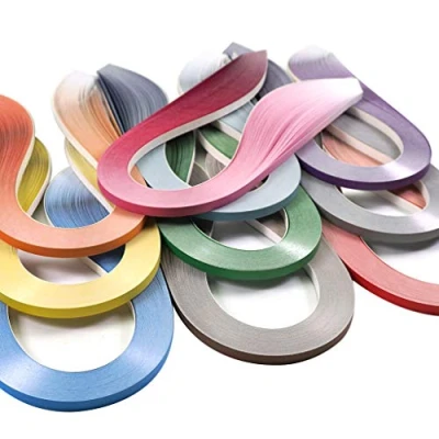 Abbildung von JUYA Papier Quilling Farbverlauf Serie Set 10 Farben QP388 (10 Packungen Individuelle, Breite: 7mm)
