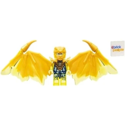 Abbildung von LEGO Ninjago Crystalized: Jay Golden Dragon Minifig with Nunchucks of Lightning