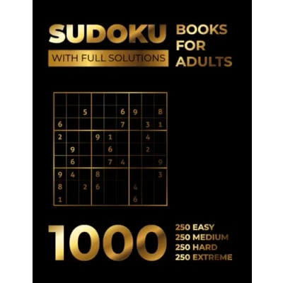 Abbildung von Sudoku Books for Adults: 1000+ Puzzles with Full Solutions Levels: Easy, Medium, Hard to Extreme