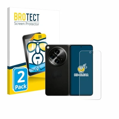 Abbildung von BROTECT (2 Stück Schutzfolie für OnePlus Open (case friendly) Displayschutz Folie Ultra Klar