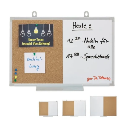 Abbildung von relaxdays Magnettafel Kombitafel Pinnwand &amp; Magnettafel, 30 x 45cm