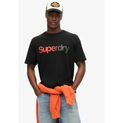Abbildung von Superdry CORE LOGO FADE Loose Tshirt print, Herren, Größe: XL, Black