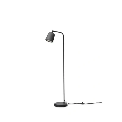 Abbildung von New Works Stehlampe Material, dunkelgrau, Beton, Höhe 125 cm