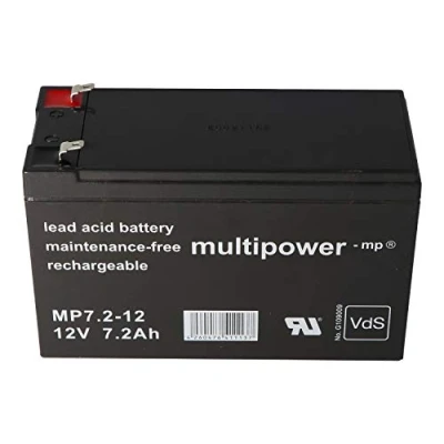 Abbildung von Multipower Piles MP7.2 12V 7200mAh 7,2Ah AGM Technologie Zulassung VDs