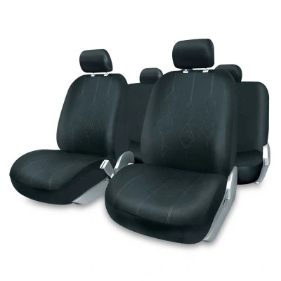 Abbildung von PLUS POWER Venezia Black PWFA1004 Sitzschonbezug schwarz