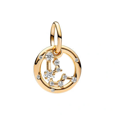Abbildung von Pandora Aquarius Zodiac Dangle Charm, Damen, Größe: One Size, Gold plated