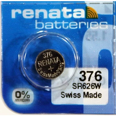 Abbildung von RENATA Knopfzelle Silberoxid 376 1.55V 27mAh Blister(s) x 1