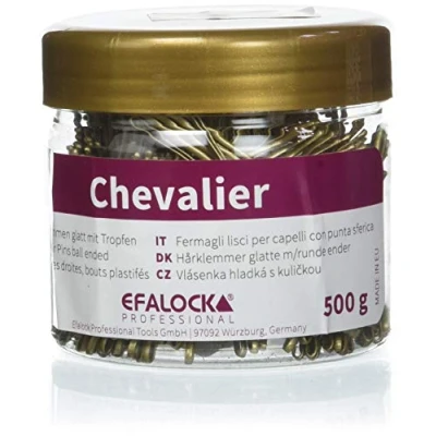 Abbildung von Efalock Professional Chevalier Haarklemmen, 5 cm, gold, 1er Pack, (1x 500 g)