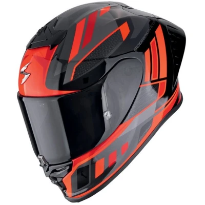 Abbildung von Scorpion Exo Motorradhelm R1 Evo Air II Vital Integralhelm Schwarz / Silber Rot