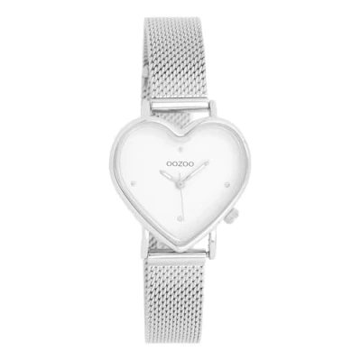 Abbildung von OOZOO Quarzuhr Damen Armbanduhr Timepieces, (Analoguhr), Damenuhr rund, extra groß (ca. 28x29mm) Metallarmband, Fashion Style