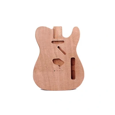 Abbildung von Alnicov Unlackierter E Gitarrenkörper für Fender Telecaster TL Gitarre DIY Zubehör Mahagoni Holz