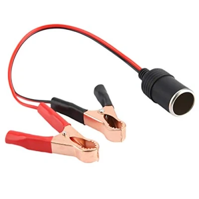 Abbildung von Zigarettenanzünder Buchse zum Befestigen des Kabels, Auto Adapter Batterieclip Klemmkabel