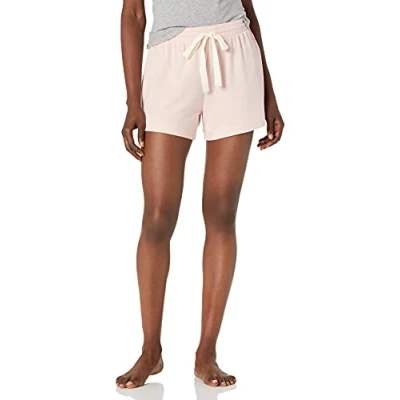 Abbildung von Amazon Essentials Damen Leichte Lounge Pyjamashorts aus Terry Frottee, Hellrosa, XL