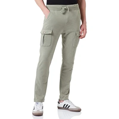 Abbildung von TOM TAILOR Herren Cargo Sweat Hose 1031645, 29003 Olive Branch Green, M