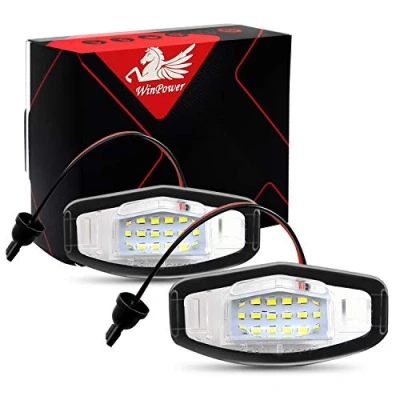 Abbildung von WinPower LED Kennzeichenbeleuchtung Glühbirnen Nummernschildbeleuchtung Lampe 3582 SMD mit CanBus Fehlerfrei 6000K Xenon kaltweiß Super hell für 12V PKW, 2 Stücke