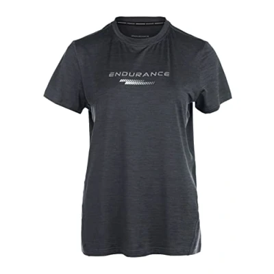 Abbildung von Endurance Funktions Wange Melange Tshirt print, Damen, Größe: 46, 1001a black