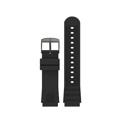 Abbildung von Luminox Uhrenarmband FPX.2201.20B.1.K 22mm Schwarzes PU Ersatzarmband mit Edelstahl Dornschließe für 0320 0321 0325
