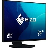 Abbildung von EIZO FlexScan EV2485 BK 61,1 cm (24,1 Zoll) Monitor (HDMI, USB 3.1 Hub, Typ C, DisplayPort, 5 ms Reaktionszeit, Auflösung 1920 x 1200) schwarz