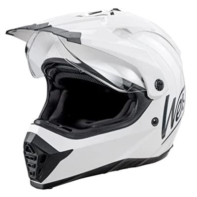 Abbildung von Westt Motocross Helm Fullface MTB Motorradhelm Integralhelm Crosshelm Motorrad Enduro Quad mit Doppelvisier Sonnenblende ECE Zertifiziert