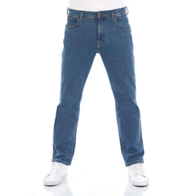 Abbildung von Wrangler Texas Stretch Jeans Straight Leg, Herren, Größe: 38x30, Green island wss