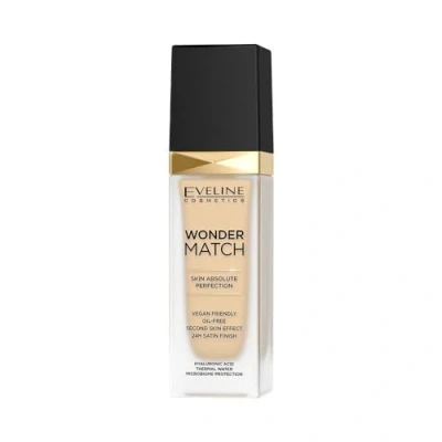 Abbildung von Eveline Cosmetics Wonder Match Flüssige Foundation Feuchtigkeitsspendendes, Make Up mit Hyaluronsäure Vit. C, E und Meerwasser