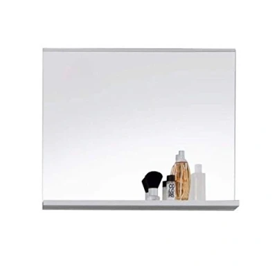 Abbildung von trendteam smart living Wandspiegel Spiegel Badezimmer Mezzo Aufbaumaß (BxHxT) 60 x 50 10 cm Farbe Weiß 128040101