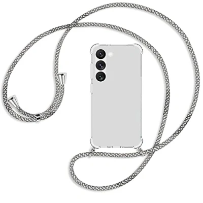 Abbildung von mtb more energy® Handykette kompatibel mit Samsung Galaxy S23 5G Fancy Fishnet Smartphone Hülle zum Umhängen Anti Shock Full TPU Case
