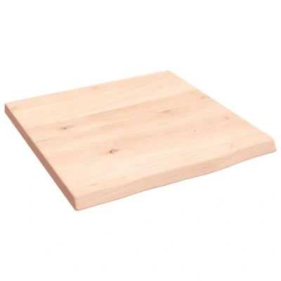 Abbildung von vidaXL Wandregal, Holzregal Regal Handgefertigt mit Baumkante, Wandboard Regalbrett Deko, Bücherregal Hängeregal, 40x40x2cm Massivholz Eiche Unbehandelt