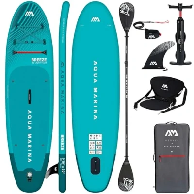 Abbildung von Aqua Marina Breeze aufblasbares SUP Board 300 cm Blau + COMBO