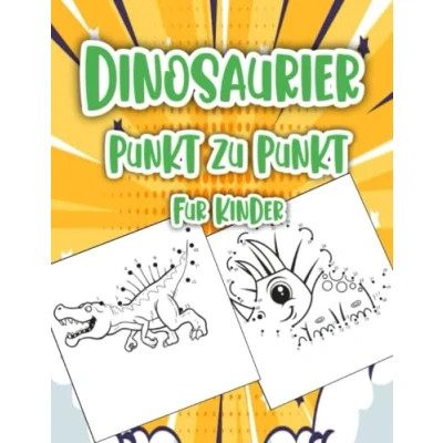 Abbildung von dinosaurier Punkt zu für kinder: zahlen verbinden kinder ab 4 8