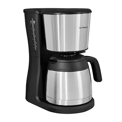 Abbildung von GUTFELS Filterkaffemaschine COFFEE 2030 12 Tassen Thermoskanne Kaffeemaschine Filtermaschine 980 Watt Tropfstopp Funktion 1x4 Filter