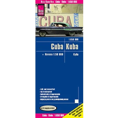 Abbildung von Reise Know How Landkarte Kuba / Cuba (1:650.000) mit Havanna (1:50.000): reiß und wasserfest (world mapping project)